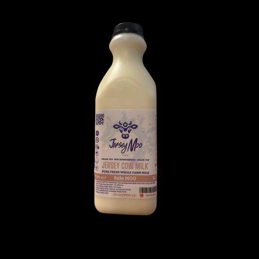 JerseyMoo SoloMoo Grass-Fed Jersey fresh Cow milk 1L 5.8% M.F