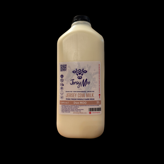 JerseyMoo DuoMoo  Grass-Fed Jersey fresh Cow milk 2L 5.8% M.F