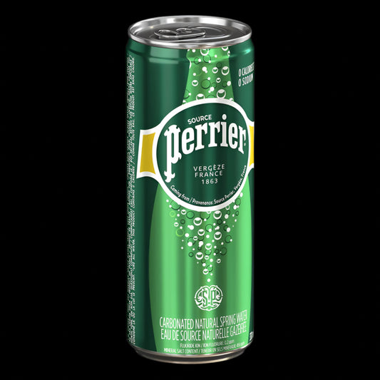 Perrier Sparkling Natural Mineral Water – Original 330ml Can