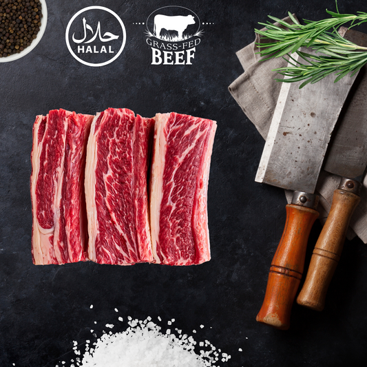 100% Grass Fed Beef Bone-In Short Ribs 20oz