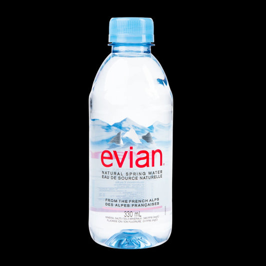 Evian Natural Spring Water – 330ml Bottle