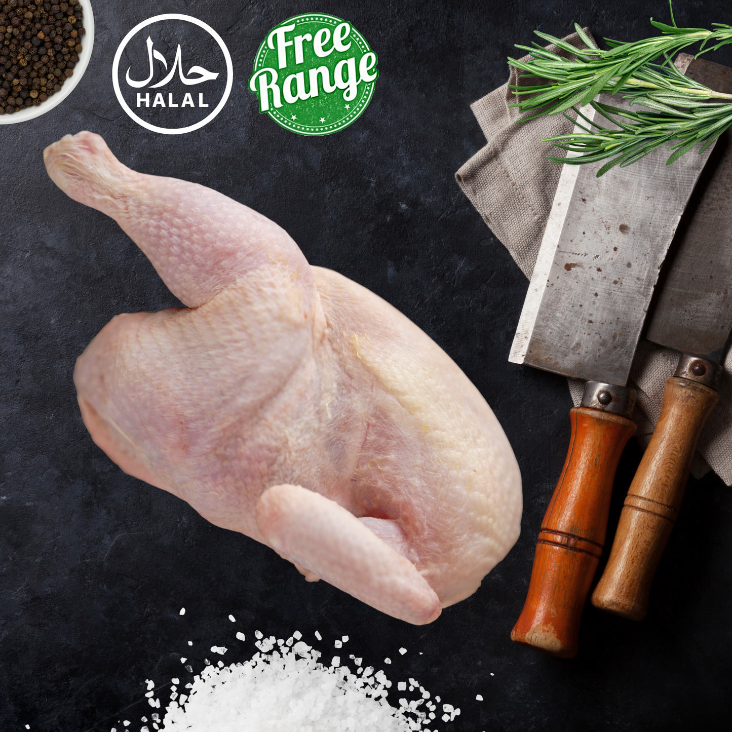 Free Range Chicken Half Chicken 1.75lb - 2lb