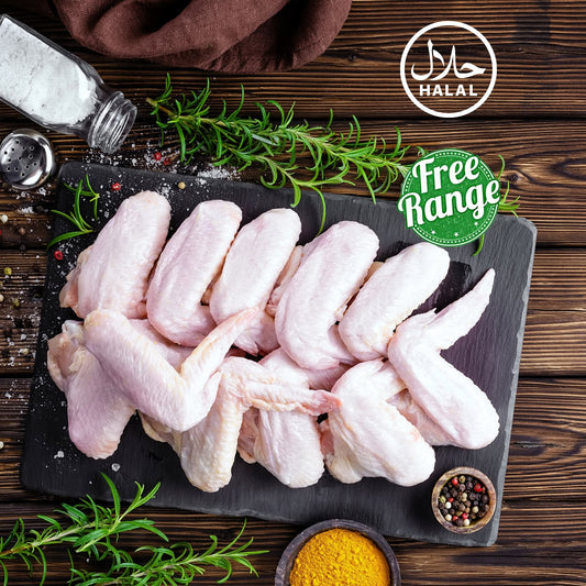 Free Range Chicken Wings 1lb / 12 Wings per pack - 4Grocery