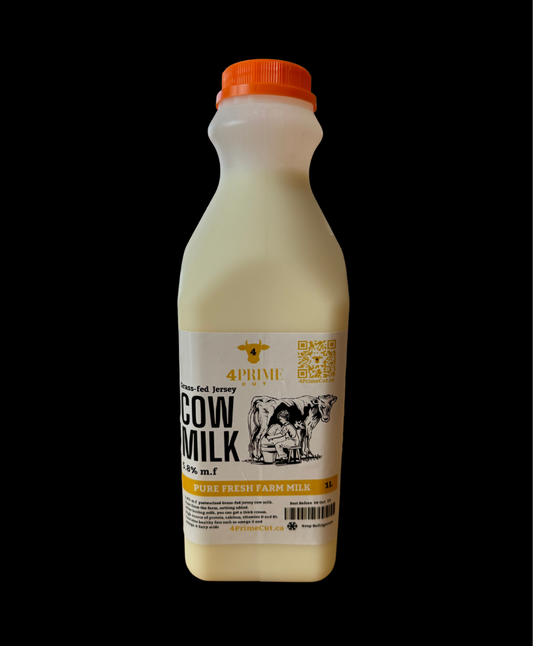 Grass-Fed Jersey fresh Cow milk 1 liter