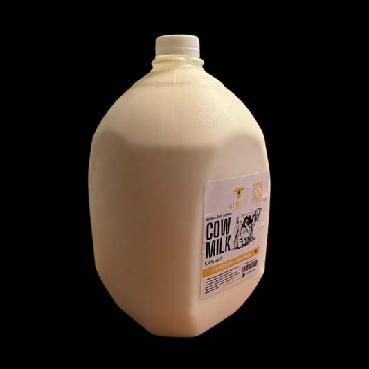 Grass-Fed Jersey fresh Cow milk 4 liters