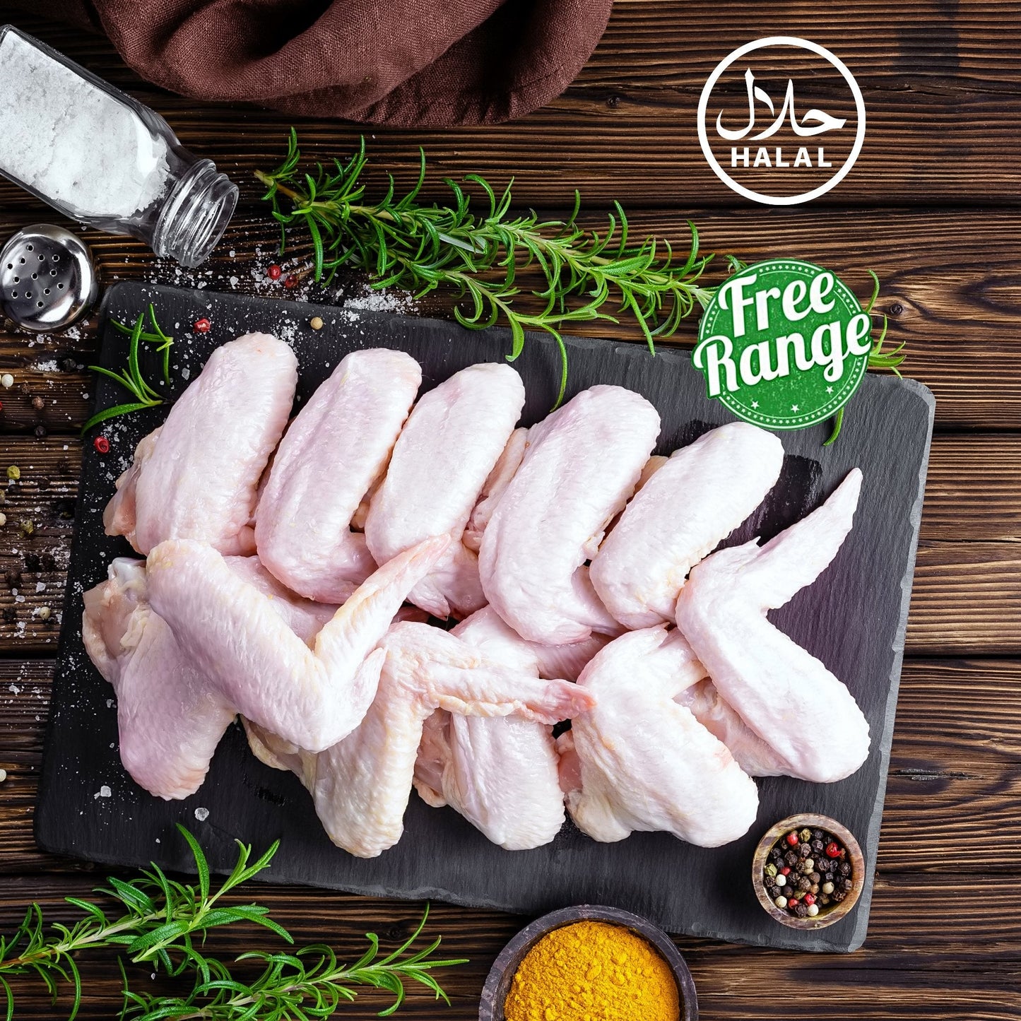 Free Range Chicken Wings 1lb / 12 Wings per pack - 4Grocery